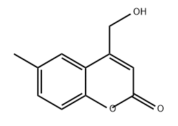 2H-1-Benzopyran-2-one, 4-(hydroxymethyl)-6-methyl- Structure