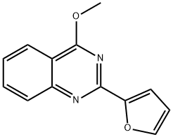 Quinazoline, 2-(2-furanyl)-4-methoxy- Structure