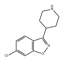 1,2-Benzisoxazole, 6-chloro-3-(4-piperidinyl)- Structure