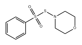 Benzenesulfonothioic acid, S-4-morpholinyl ester Structure