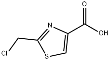 4-Thiazolecarboxylic acid, 2-(chloromethyl)- Structure