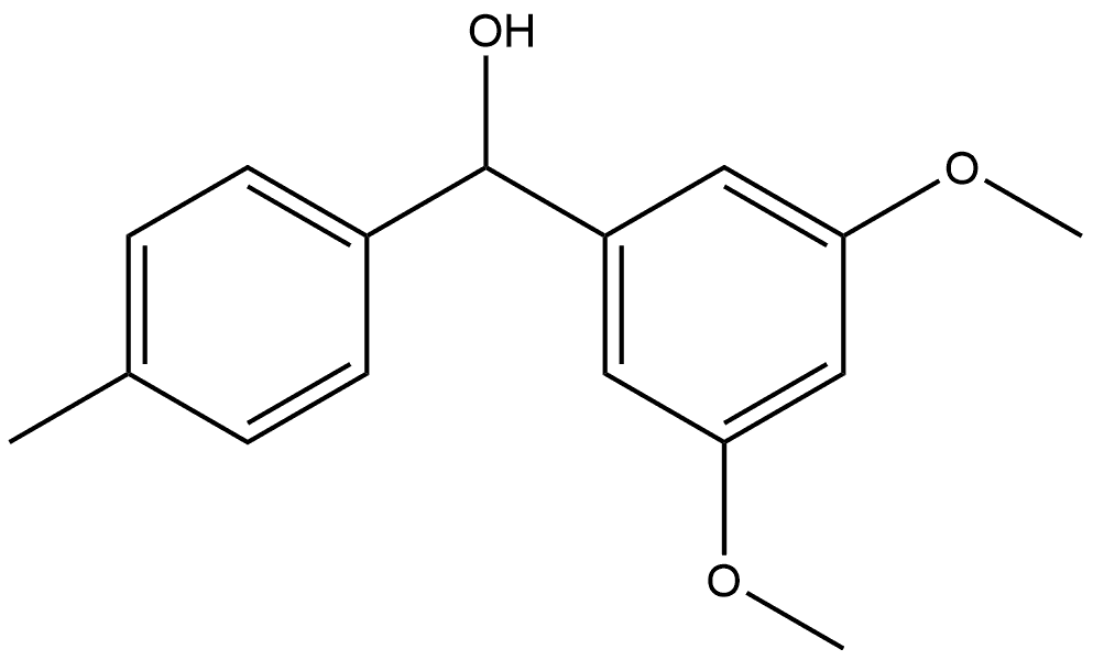 (3,5-dimethoxyphenyl)(p-tolyl)methanol Structure