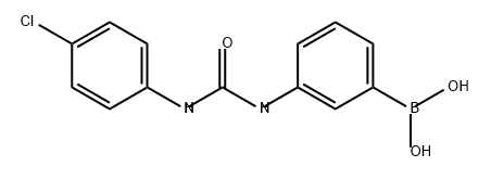 Boronic acid, B-[3-[[[(4-chlorophenyl)amino]carbonyl]amino]phenyl]- Structure