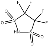 1,3,2-Dithiazolidine, 4,4,5,5-tetrafluoro-, 1,1,3,3-tetraoxide Structure