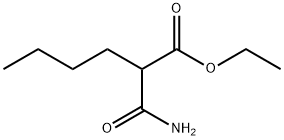 Hexanoic acid, 2-(aminocarbonyl)-, ethyl ester Structure