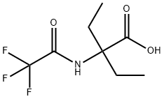 Butanoic acid, 2-ethyl-2-[(2,2,2-trifluoroacetyl)amino]- Structure