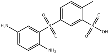 Benzenesulfonic acid, 5-[(2,5-diaminophenyl)sulfonyl]-2-methyl- 구조식 이미지