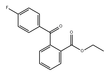 Benzoic acid, 2-(4-fluorobenzoyl)-, ethyl ester 구조식 이미지