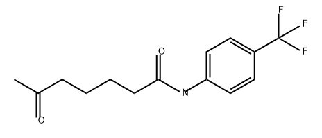 Heptanamide, 6-oxo-N-[4-(trifluoromethyl)phenyl]- Structure