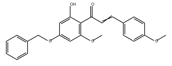 2-Propen-1-one, 1-[2-hydroxy-6-methoxy-4-(phenylmethoxy)phenyl]-3-(4-methoxyphenyl)- Structure