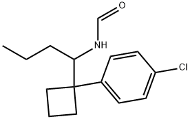 N-(1-(1-(4-chlorophenyl)cyclobutyl)butyl)formamide Structure