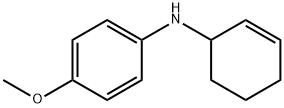 Benzenamine, N-2-cyclohexen-1-yl-4-methoxy- Structure