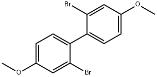 1,1'-Biphenyl, 2,2'-dibromo-4,4'-dimethoxy- Structure