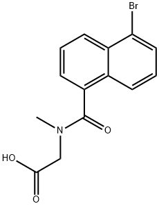 2-(5-Bromo-N-methyl-1-naphthamido)acetic acid 구조식 이미지