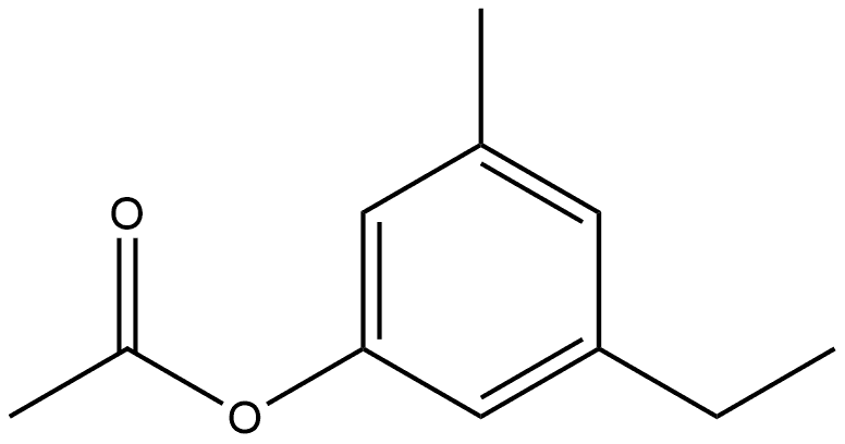 Phenol, 3-ethyl-5-methyl-, 1-acetate Structure