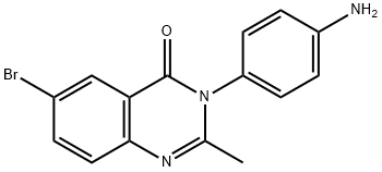 3-(4-Aminophenyl)-6-bromo-2-methylquinazolin-4(3H)-one 구조식 이미지