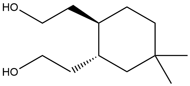 1,?2-?Cyclohexanediethanol?, 4,?4-?dimethyl-?, (1R,?2R)?-?rel- 구조식 이미지