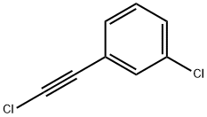 Benzene, 1-chloro-3-(2-chloroethynyl)- 구조식 이미지