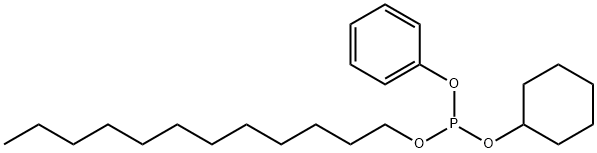 Phosphorous acid cyclohexyldodecylphenyl ester Structure