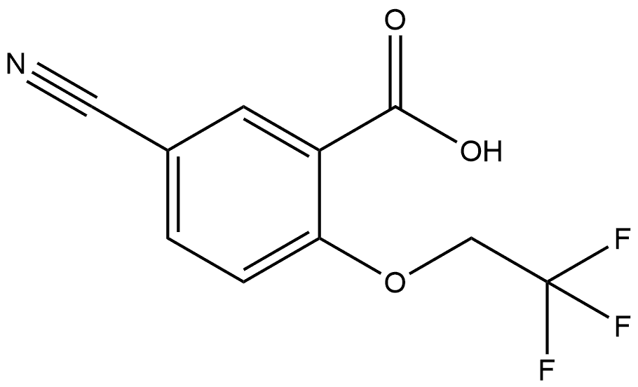 5-Cyano-2-(2,2,2-trifluoroethoxy)benzoic acid Structure