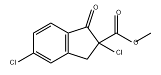 1H-Indene-2-carboxylic acid, 2,5-dichloro-2,3-dihydro-1-oxo-, methyl ester Structure