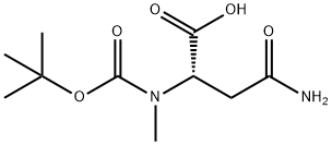 L-Asparagine, N2-[(1,1-dimethylethoxy)carbonyl]-N-methyl- Structure