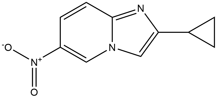 2-cyclopropyl-6-nitroimidazo[1,2-a]pyridine 구조식 이미지