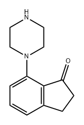 1H-Inden-1-one, 2,3-dihydro-7-(1-piperazinyl)- Structure