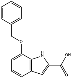 1H-Indole-2-carboxylic acid, 7-(phenylmethoxy)- Structure