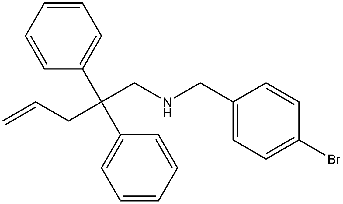 Benzeneethanamine, N-[(4-bromophenyl)methyl]-β-phenyl-β-2-propen-1-yl- Structure