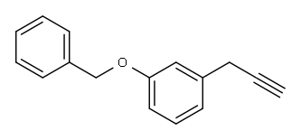 Benzene, 1-(phenylmethoxy)-3-(2-propyn-1-yl)- Structure