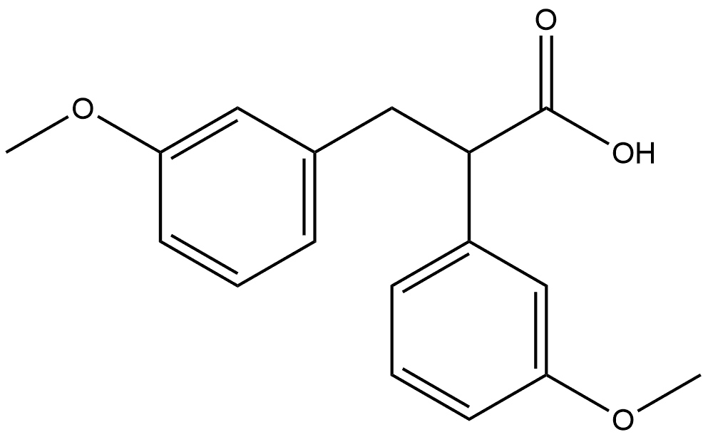 2,3-bis(3-methoxyphenyl)propanoic acid Structure