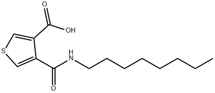 3-Thiophenecarboxylic acid, 4-[(octylamino)carbonyl]- Structure