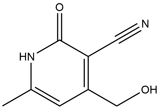 1,2-Dihydro-4-(hydroxymethyl)-6-methyl-2-oxo-3-pyridinecarbonitrile Structure