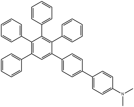 [1,1':2',1'':4'',1'''-Quaterphenyl]-4'''-amine, N,N-dimethyl-4',5',6'-triphenyl- (9CI) Structure