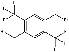 Benzene, 1,4-bis(bromomethyl)-2,5-bis(trifluoromethyl)- Structure