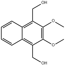 1,4-Naphthalenedimethanol, 2,3-dimethoxy- Structure