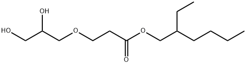 Propanoic acid, 3-(2,3-dihydroxypropoxy)-, 2-ethylhexyl ester 구조식 이미지