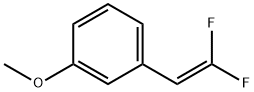 Benzene, 1-(2,2-difluoroethenyl)-3-methoxy- Structure