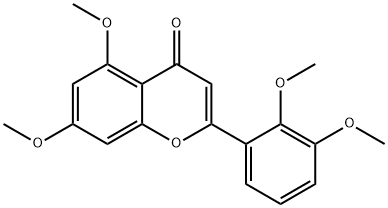 4H-1-Benzopyran-4-one, 2-(2,3-dimethoxyphenyl)-5,7-dimethoxy- Structure