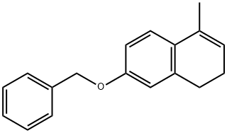 Naphthalene, 1,2-dihydro-4-methyl-7-(phenylmethoxy)- 구조식 이미지