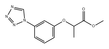 Propanoic acid, 2-[3-(1H-tetrazol-1-yl)phenoxy]-, methyl ester Structure