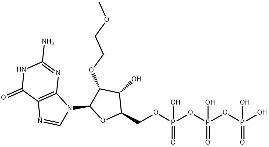 Guanosine 5'-(tetrahydrogen triphosphate), 2'-O-(2-methoxyethyl)- 구조식 이미지