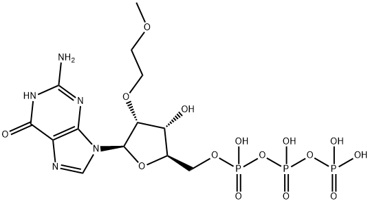 Guanosine 5'-(tetrahydrogen triphosphate), 2'-O-(2-methoxyethyl)- Structure