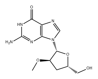 Guanosine, 3'-deoxy-2'-O-methyl- (9CI) Structure
