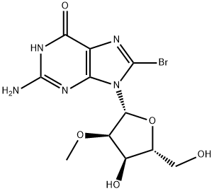 8-Br-2'-O-Me-Guo Structure