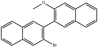 2,2'-Binaphthalene, 3-bromo-3'-methoxy- Structure