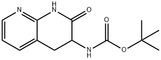 Carbamic acid, (1,2,3,4-tetrahydro-2-oxo-1,8-naphthyridin-3-yl)-, 1,1-dimethylethyl ester (9CI) 구조식 이미지