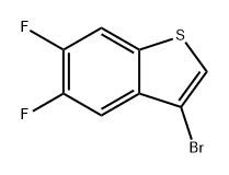 Benzo[b]thiophene, 3-bromo-5,6-difluoro- 구조식 이미지