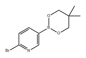 Pyridine, 2-bromo-5-(5,5-dimethyl-1,3,2-dioxaborinan-2-yl)- Structure